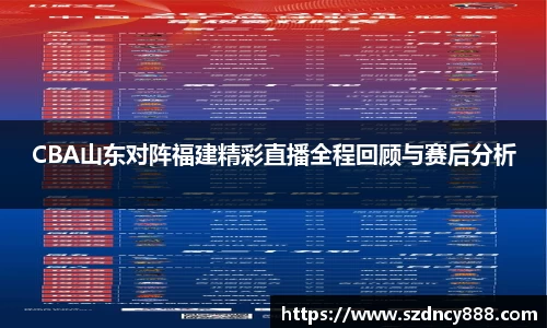 CBA山东对阵福建精彩直播全程回顾与赛后分析