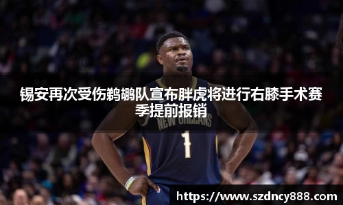 锡安再次受伤鹈鹕队宣布胖虎将进行右膝手术赛季提前报销